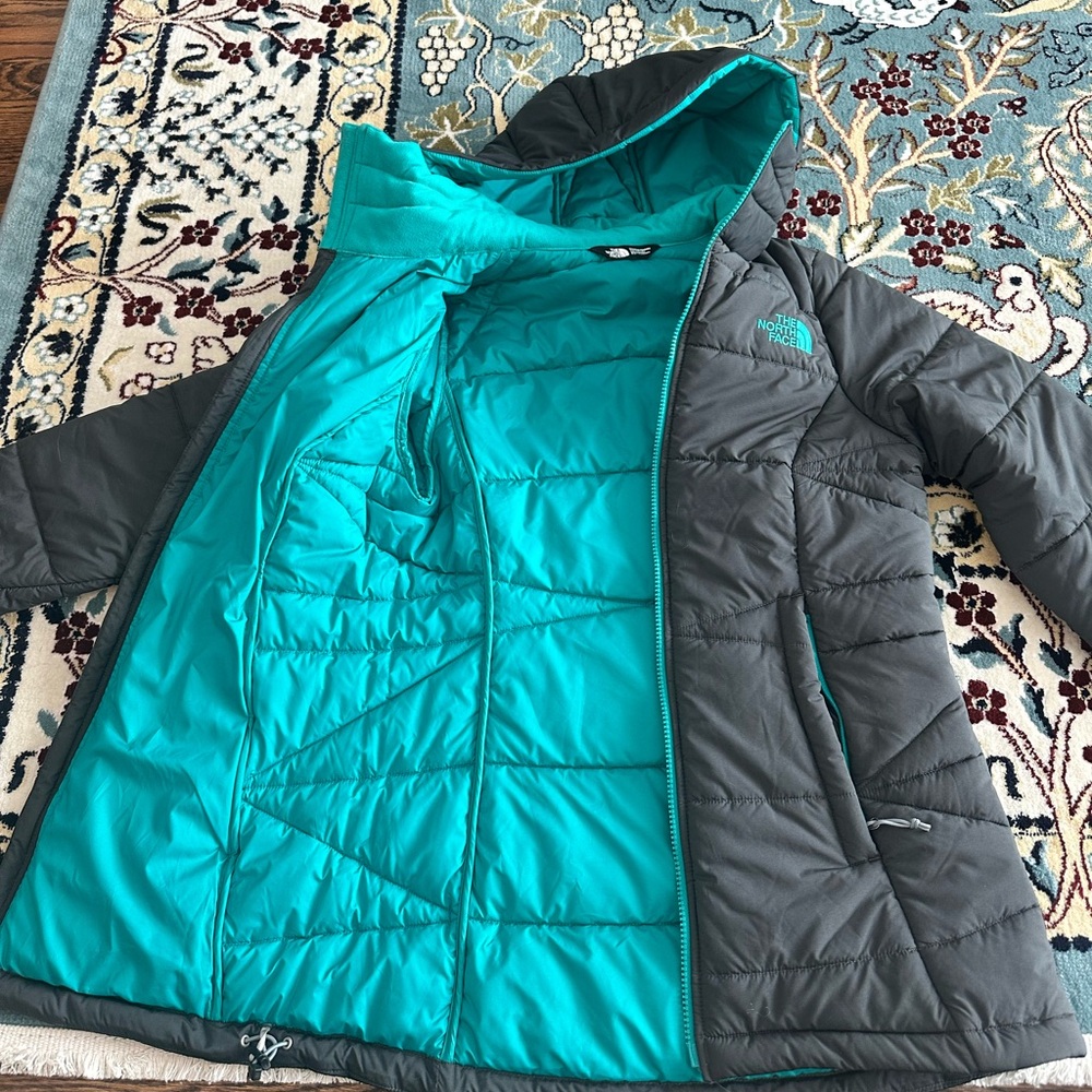 North Face insulted jacket - gray and blue - size Sm - Picture 3 of 7